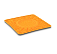 Messy Mutts Tapis D alimentation En Silicone Avec Cadre Et Bol Intégré 10 x10  - Orange Online Hot Sale