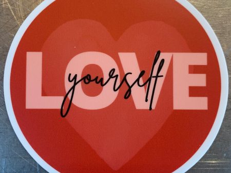 Love yourself sticker Hot on Sale