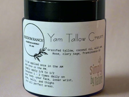 Organic Wild Yam Tallow Cream  4oz Fashion