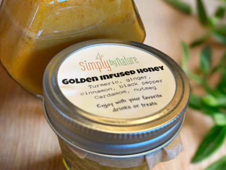 Golden Infused Local Honey 4oz For Discount