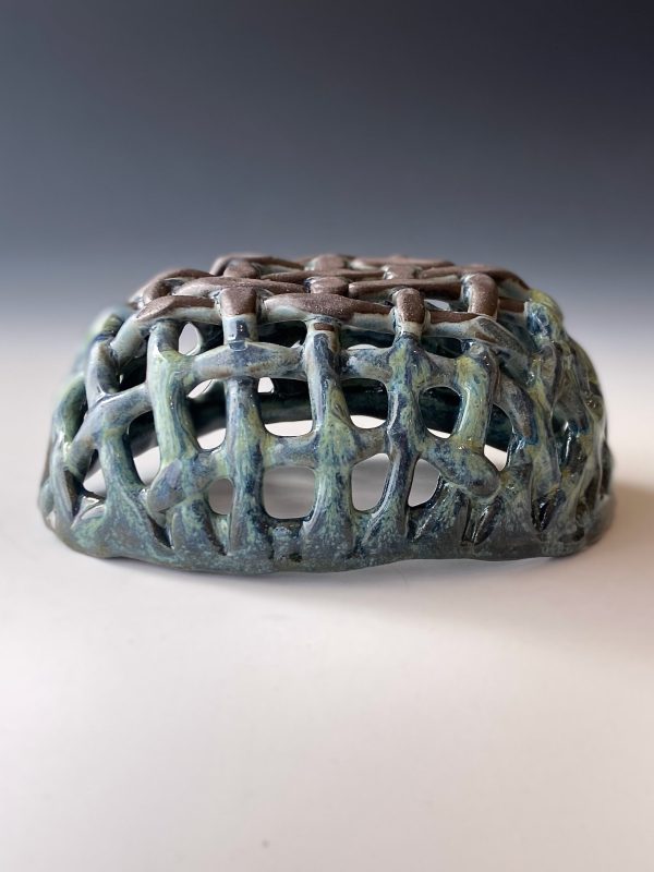 Netted Berry Dish by Robin Sission For Sale