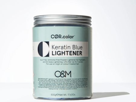 Ammonia-Free Keratin Blue Powder Lightener [500g] For Cheap