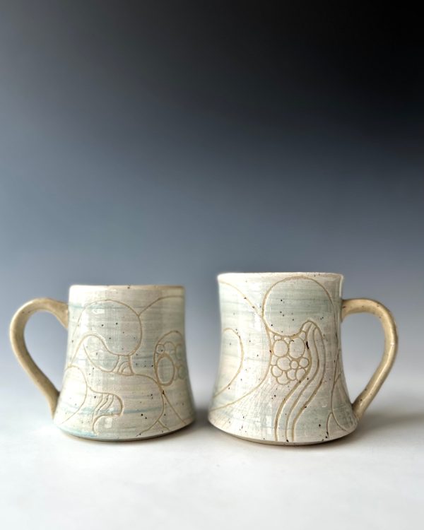 Doodles in Blue Mug Collection Online now