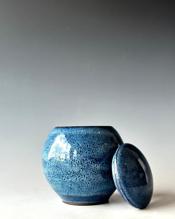 Lidded Jar in Blue Online