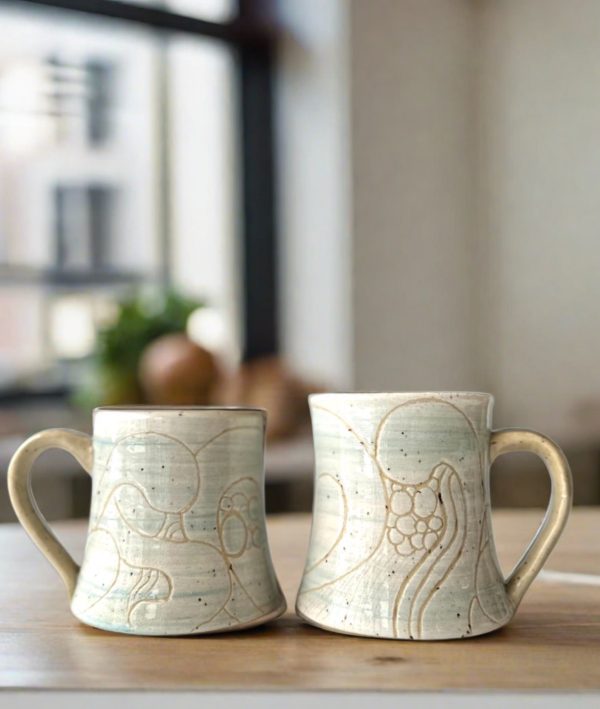 Doodles in Blue Mug Collection Online now