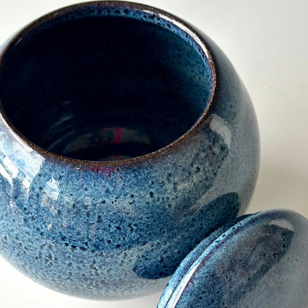 Lidded Jar in Blue Online