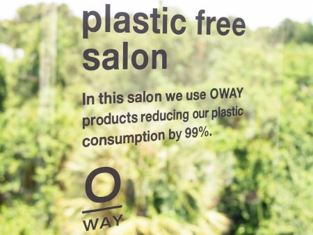 Plastic Free Salon Window Decal For Sale