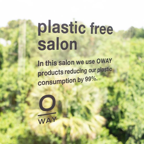 Plastic Free Salon Window Decal For Sale