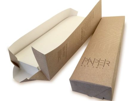 Paper Not Foil Sample Box [EMPTY BOX ONLY - NO PRODUCT INSIDE] on Sale