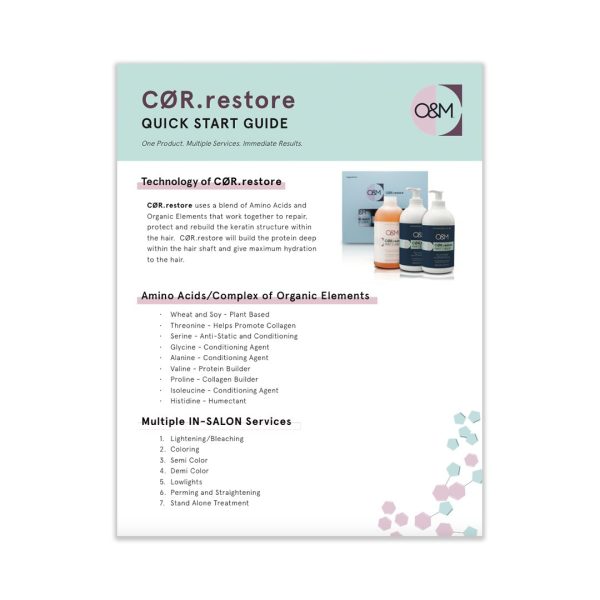 CØR.restore Quick Start Guide Cheap